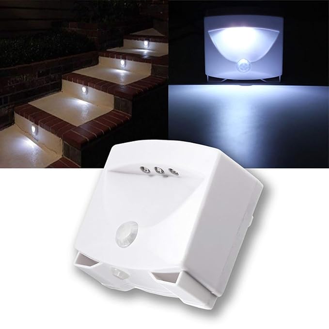 Motion Sensor LED Night Light | Wireless Battery-Powered Indoor & Outdoor Light | Automatic Motion & Light Sensor