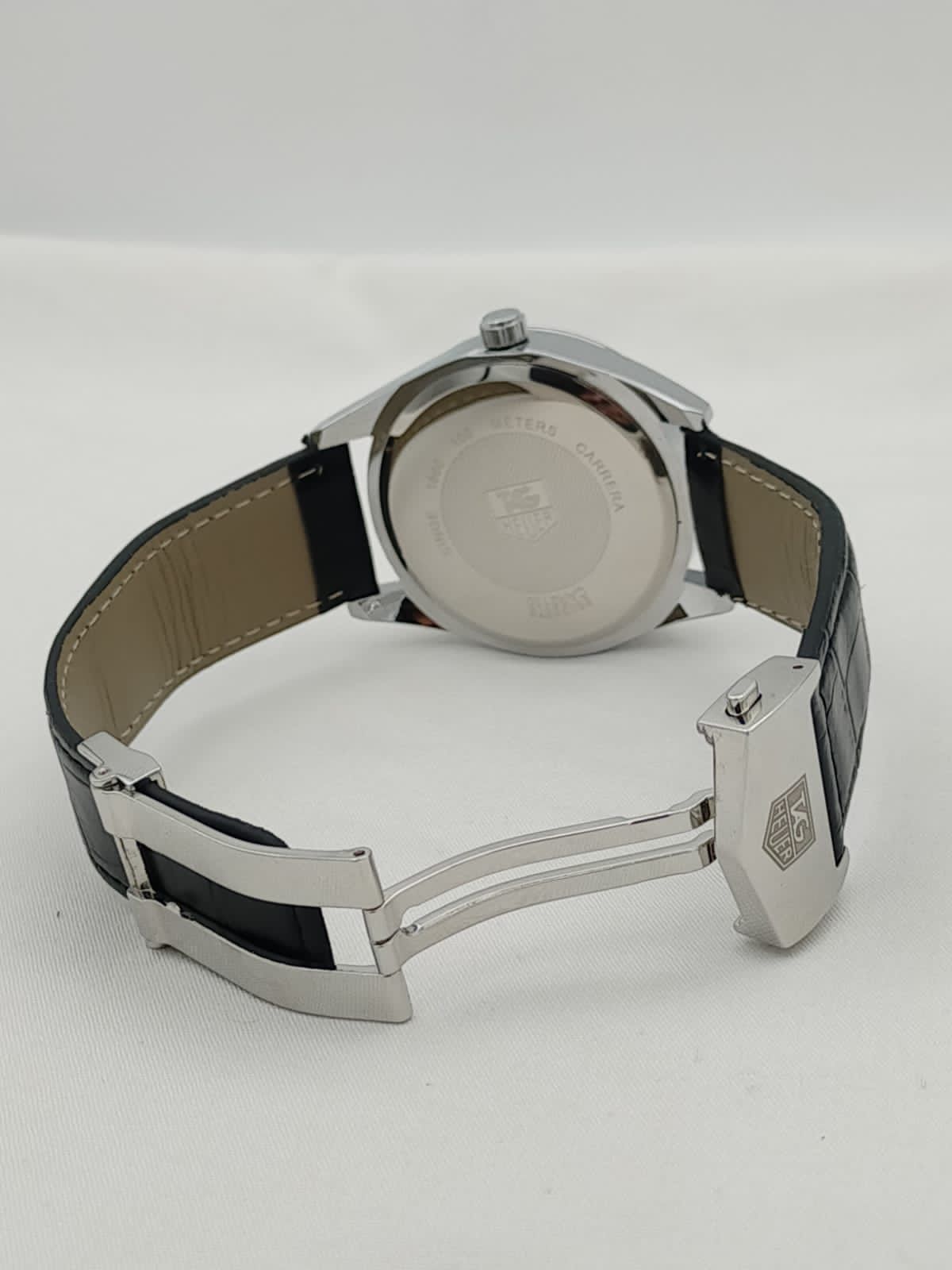 Carrera Calibre 5 Luxury Swiss Watch – Men’s Analog Wristwatch with Black Leather Strap