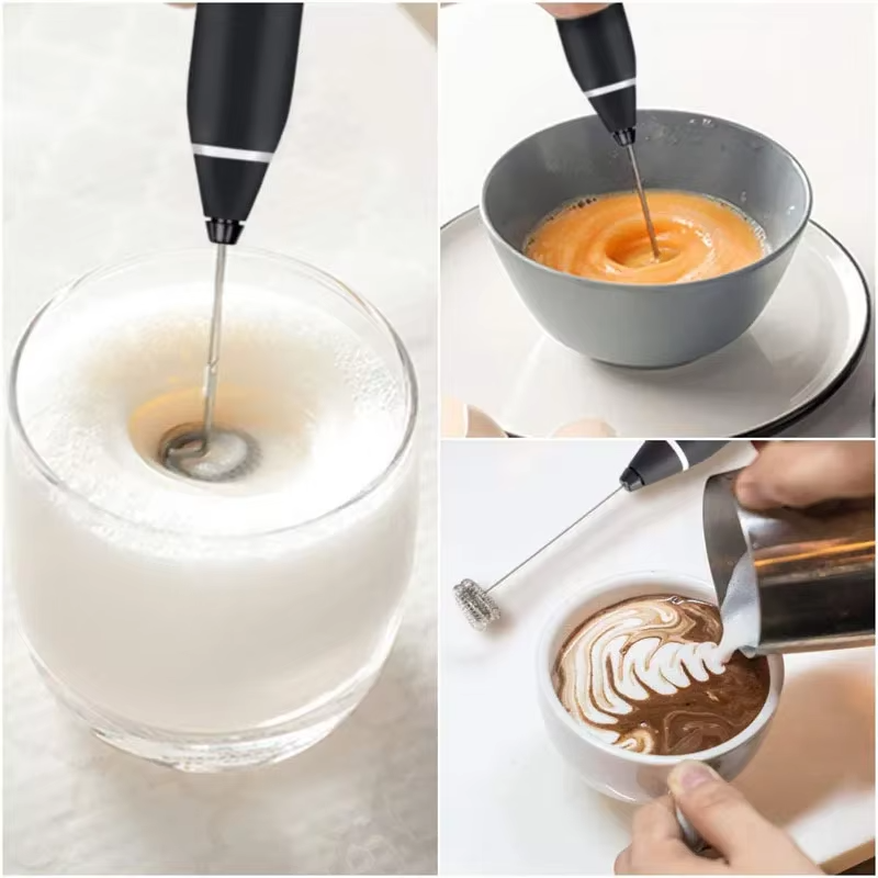 2-in-1 Electric Rechargeable Coffee Beater & Milk Frother – Handheld Mini Blender & Egg Beater