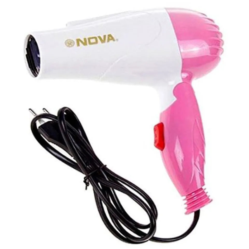 Nova Hair Dryer NV 1290 | Quick Dry Foldable Hair Dryer | Compact Travel Hair Dryer