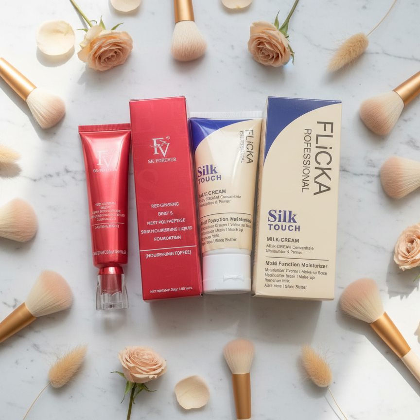 Flicka 2-In-1 Makeup Deal – Primer 60g + Foundation 30g Combo