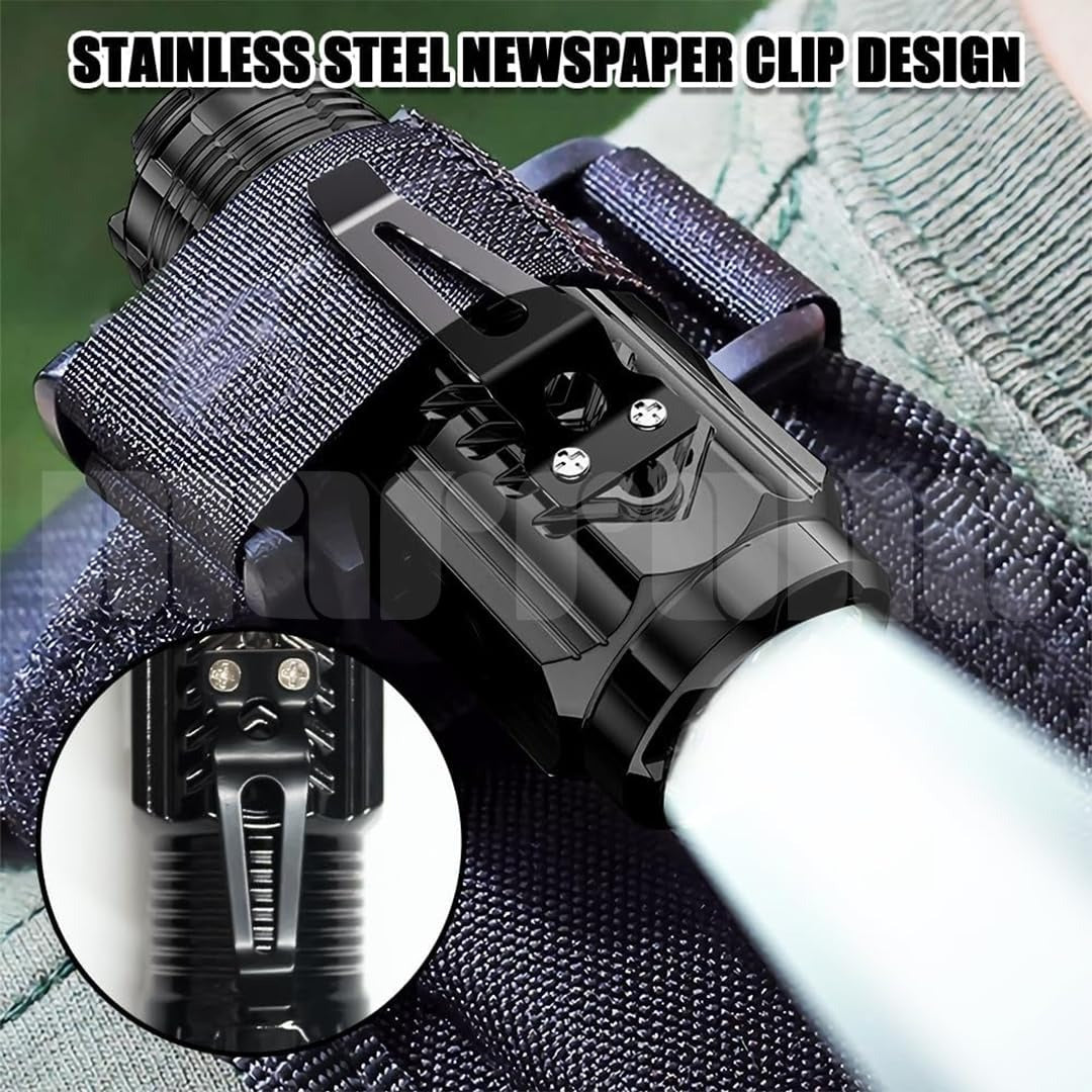 3-LED Rechargeable Mini Flashlight | Super Bright Portable Torch with Magnetic Base | Compact Emergency Light
