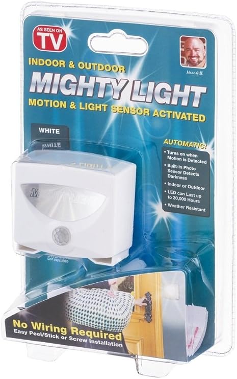 Motion Sensor LED Night Light | Wireless Battery-Powered Indoor & Outdoor Light | Automatic Motion & Light Sensor