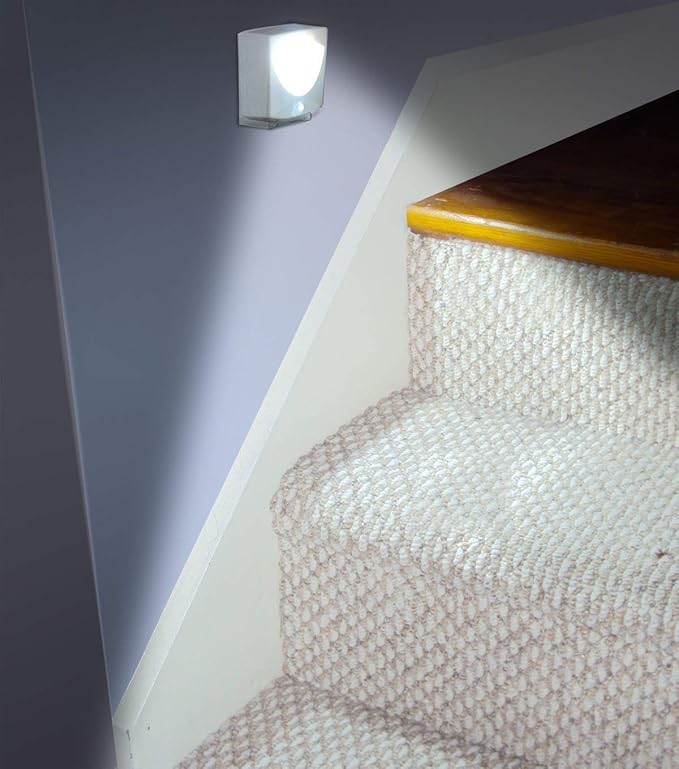 Motion Sensor LED Night Light | Wireless Battery-Powered Indoor & Outdoor Light | Automatic Motion & Light Sensor