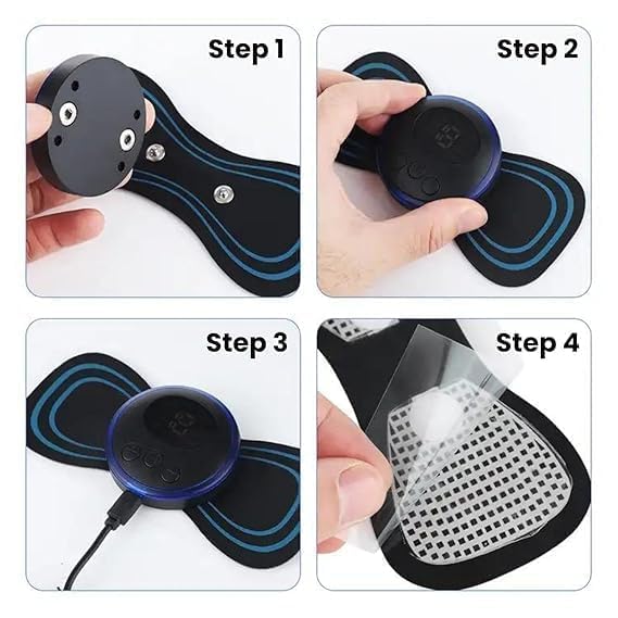 Wireless EMS Mini Body Massager – Portable Butterfly Massager