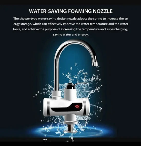 Electric Kitchen Instant Water Heater Tap – Instant Hot Water Faucet | Tankless Fast Heating Tap