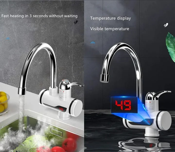 Electric Kitchen Instant Water Heater Tap – Instant Hot Water Faucet | Tankless Fast Heating Tap