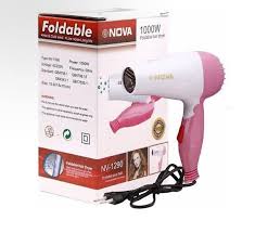 Nova Hair Dryer NV 1290 | Quick Dry Foldable Hair Dryer | Compact Travel Hair Dryer
