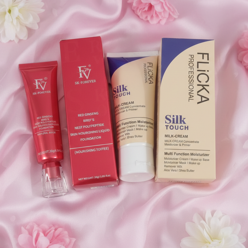 Flicka 2-In-1 Makeup Deal – Primer 60g + Foundation 30g Combo