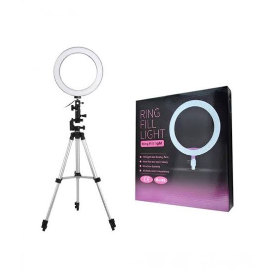 10-Inch LED Ring Light with 7FT Adjustable Tripod & Mobile Holder | 3 Light Modes | USB Powered