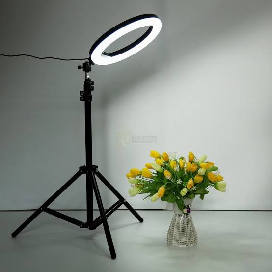 10-Inch LED Ring Light with 7FT Adjustable Tripod & Mobile Holder | 3 Light Modes | USB Powered