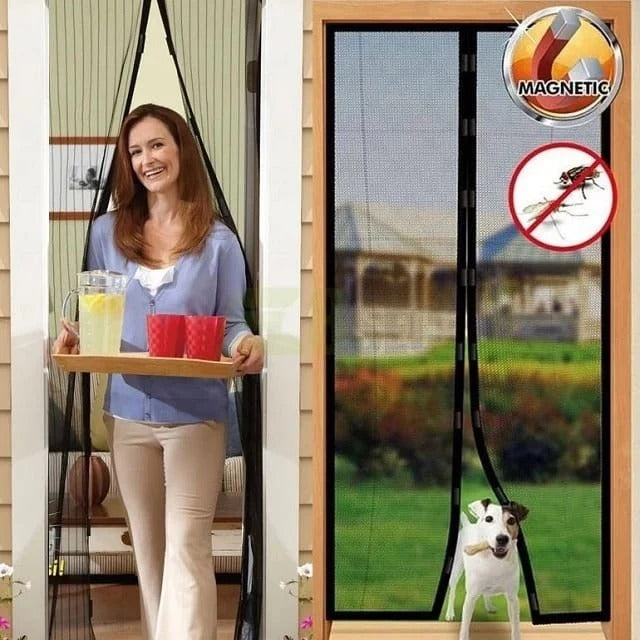 Magnetic Mosquito Mesh Door Curtain | Automatic Closing Insect Screen | Easy-Install Fly & Mosquito Protection for Home