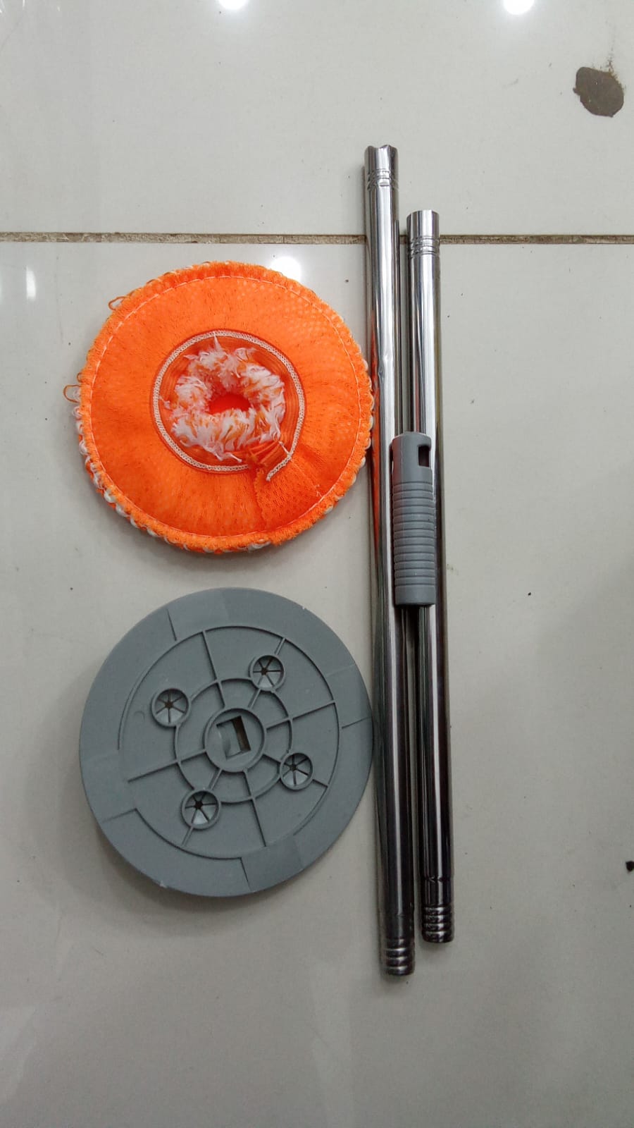 Extendable Telescopic Mop | Detachable Washable Microfiber Head | Lightweight Adjustable Floor & Home Cleaning Mop
