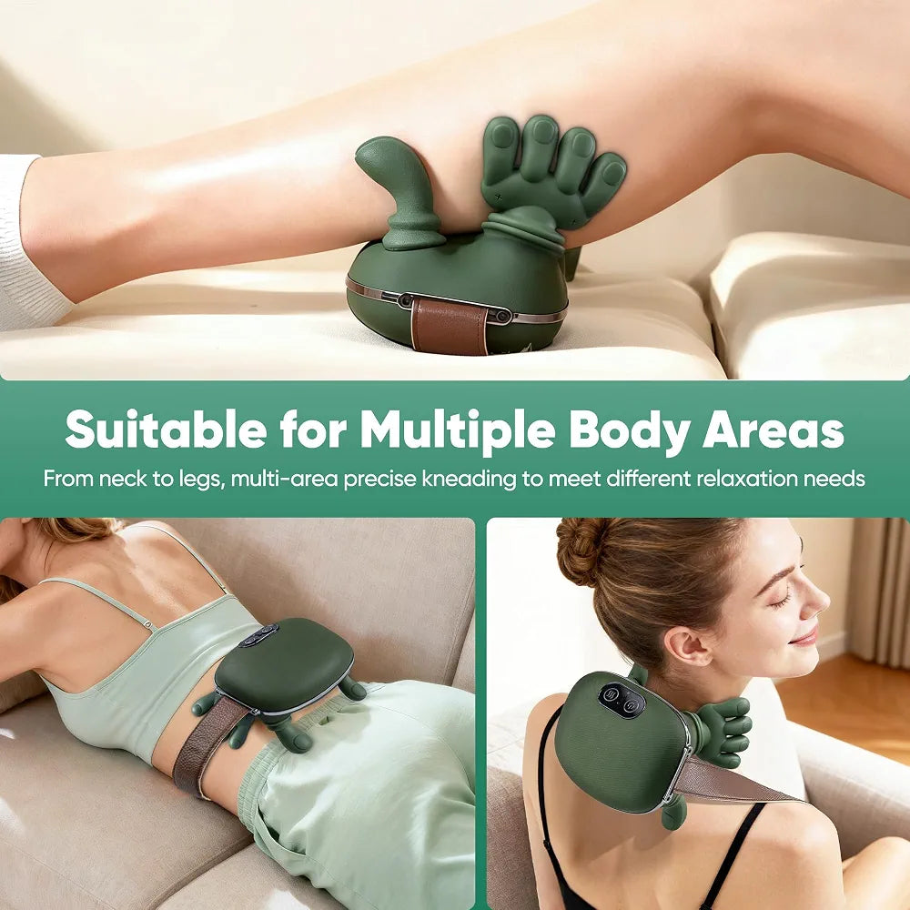 Smart Finger Pressure Neck Massager – Electric Deep Kneading Heated Neck &amp; Shoulder Massager