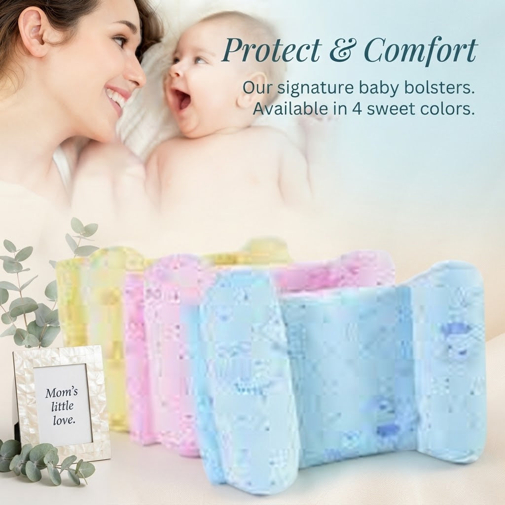 Newborn Baby Head Support Pillow – Soft Infant Pillow with Ergonomic Head Support | Random Color &amp; Design