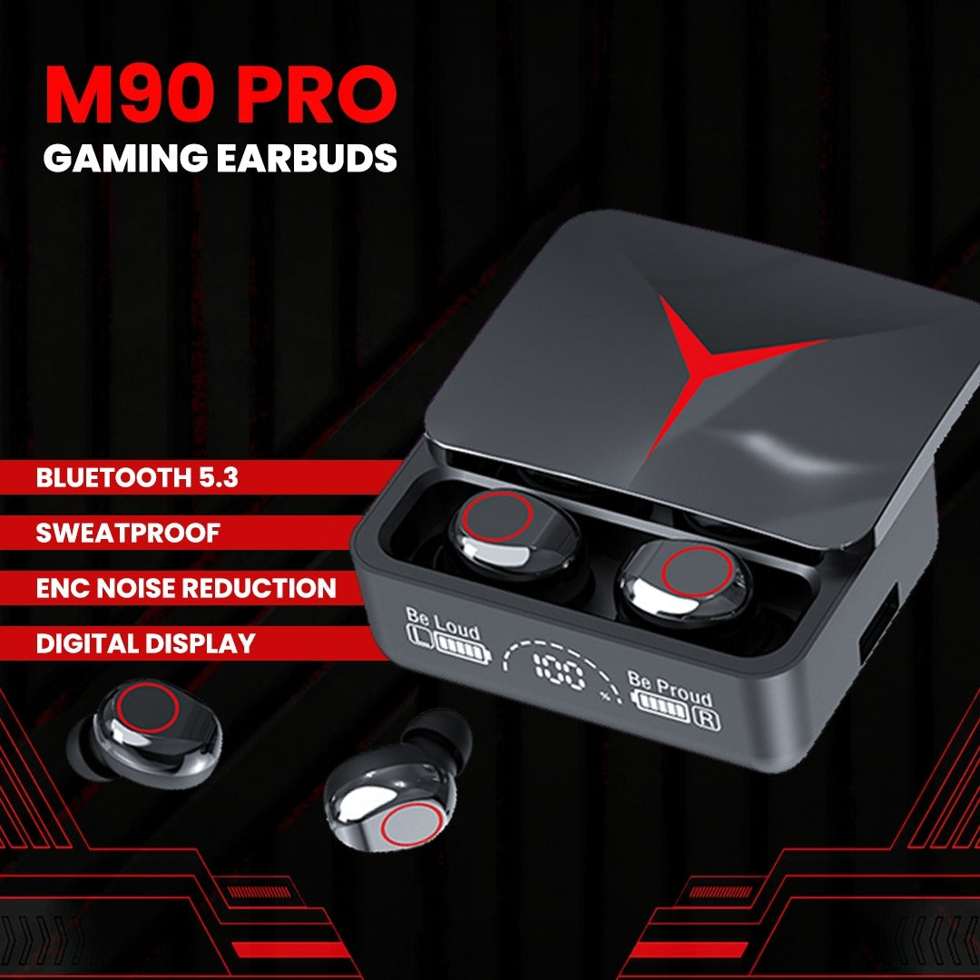 M90 Pro TWS Wireless Earbuds – Bluetooth Earphones with LED Digital Display